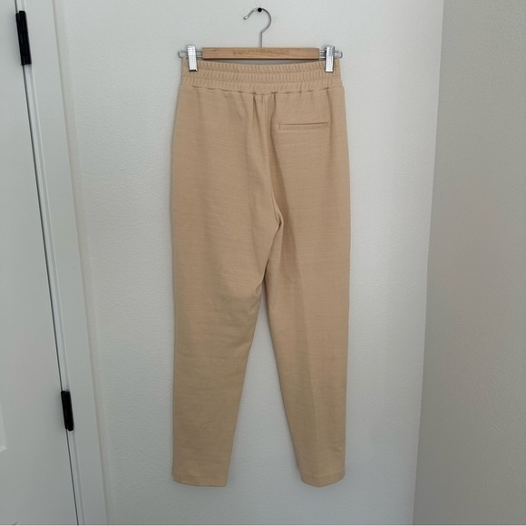 Mango Elastic Waist Pull On Casual Pants Beige Cream Size S Women’s Slim Fit - Picture 5 of 10